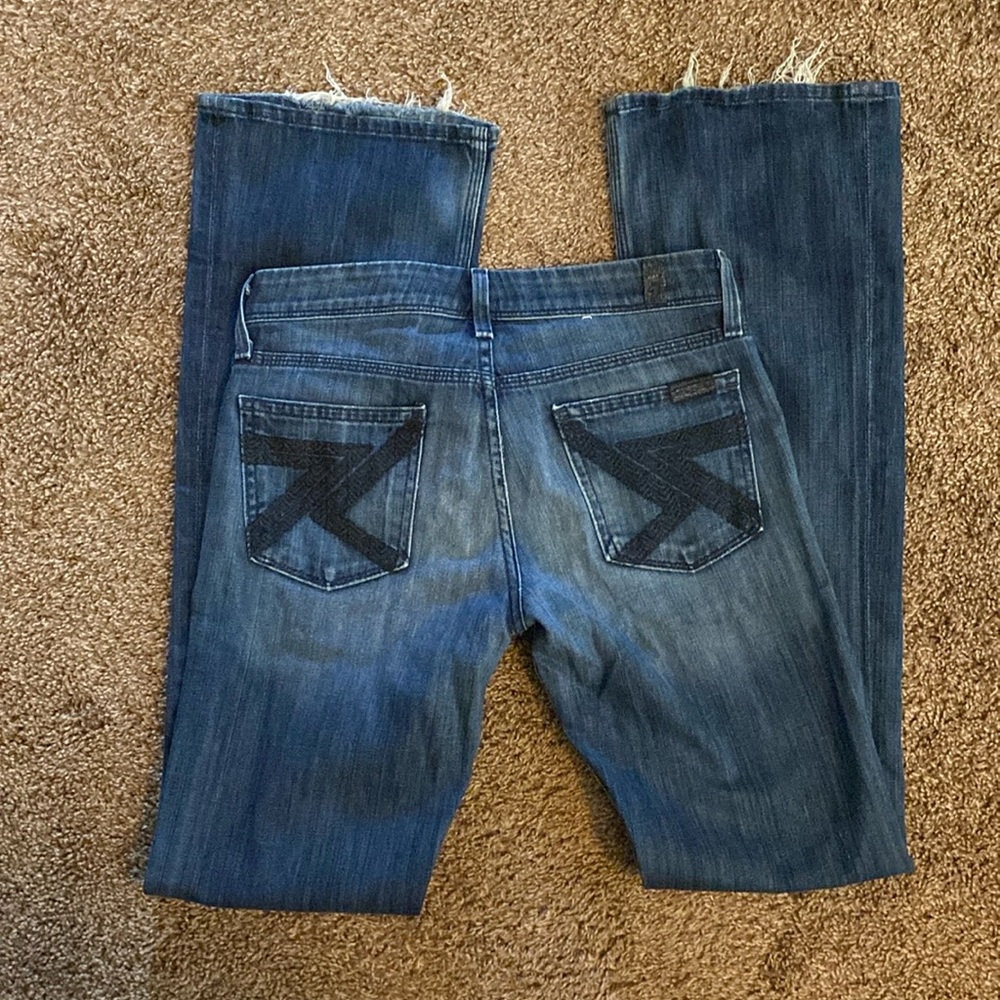 Perfect condition with bottoms frayed